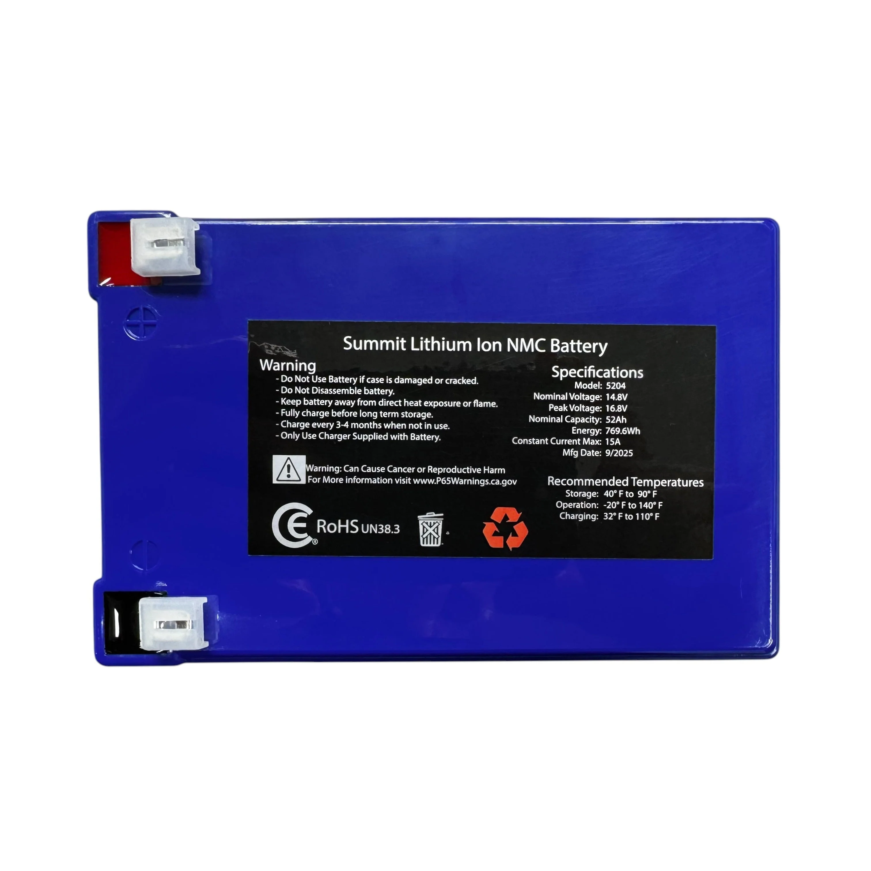 52AH NMC Lithium ION Battery With Charger and Bluetooth - Image 4