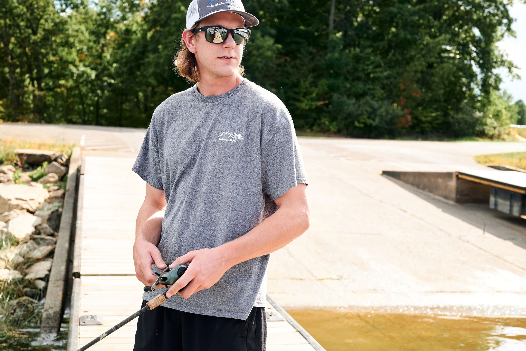 Summit Fishing Unisex T-Shirt - Image 5